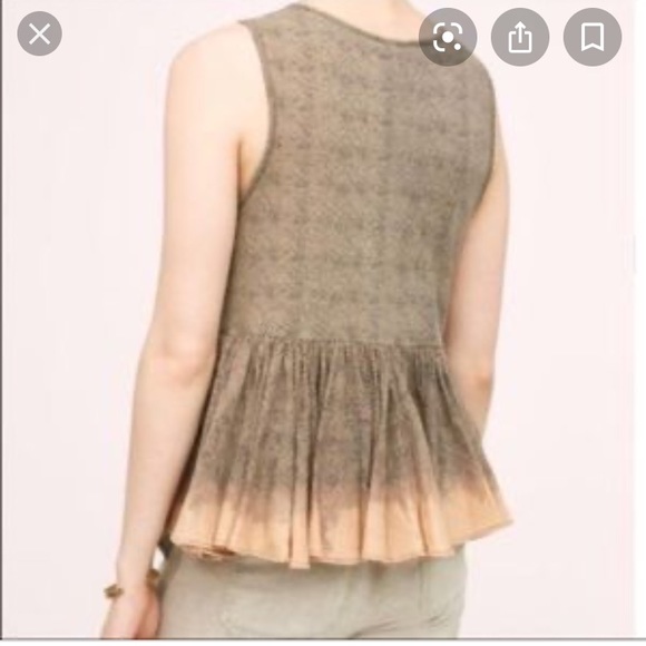 Anthropologie Akemi+Kin beaded sequin peplum tank - Picture 7 of 15